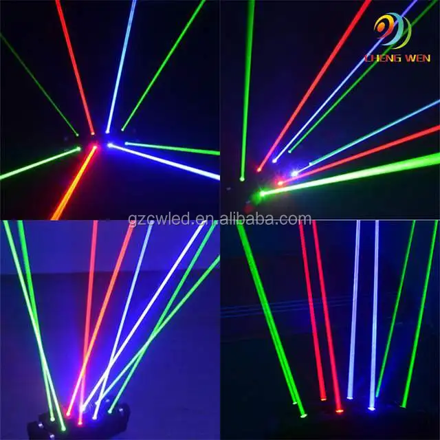  Профессиональный световой эффект для дискотеки Светодиодный луч RGB пауковый лазер сценическое освещение