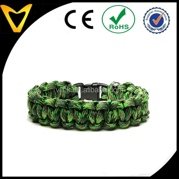 Camouflage Hunting New Survival Accessory Outdoorsmen Military Army Veteran Camo Bracelet