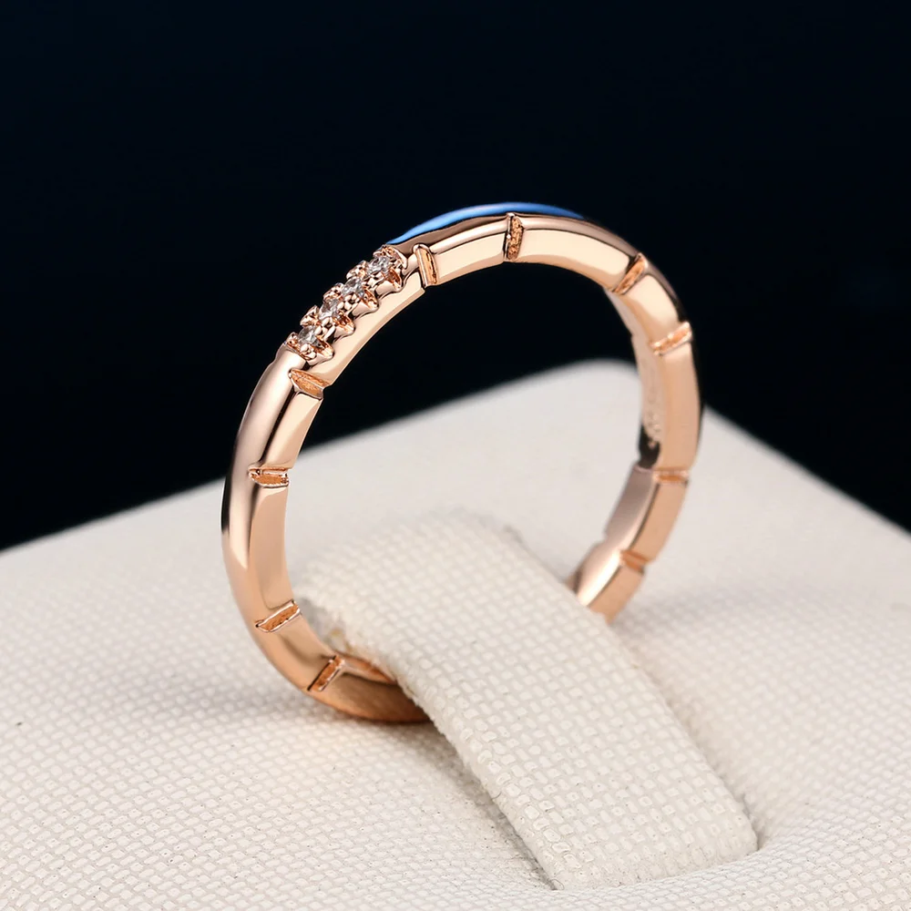 Top Quality Classical 18K Gold & White Gold Plated CZ Diamond Wedding Ring Wholesale For Women R493