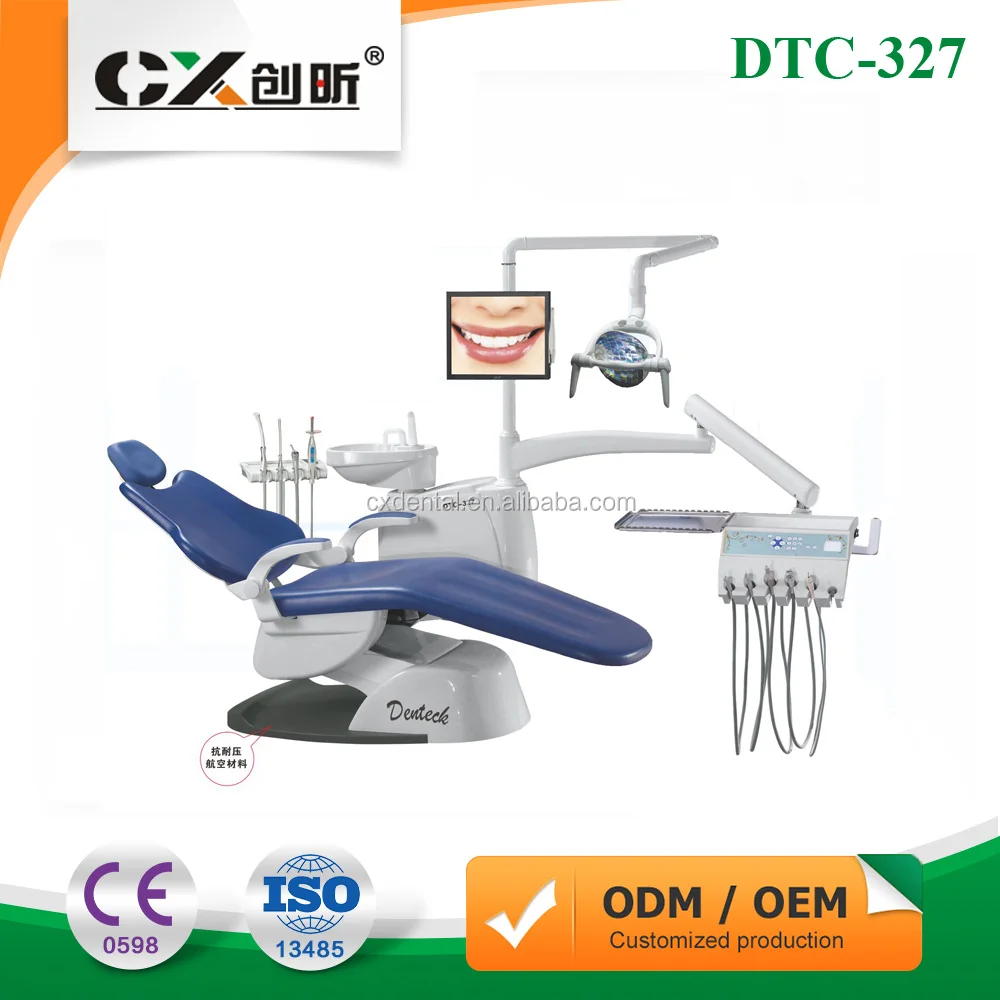 Complete Dental Unit Chair CE Approved Electric Teeth Treatment Machine Noiseless DTC-327