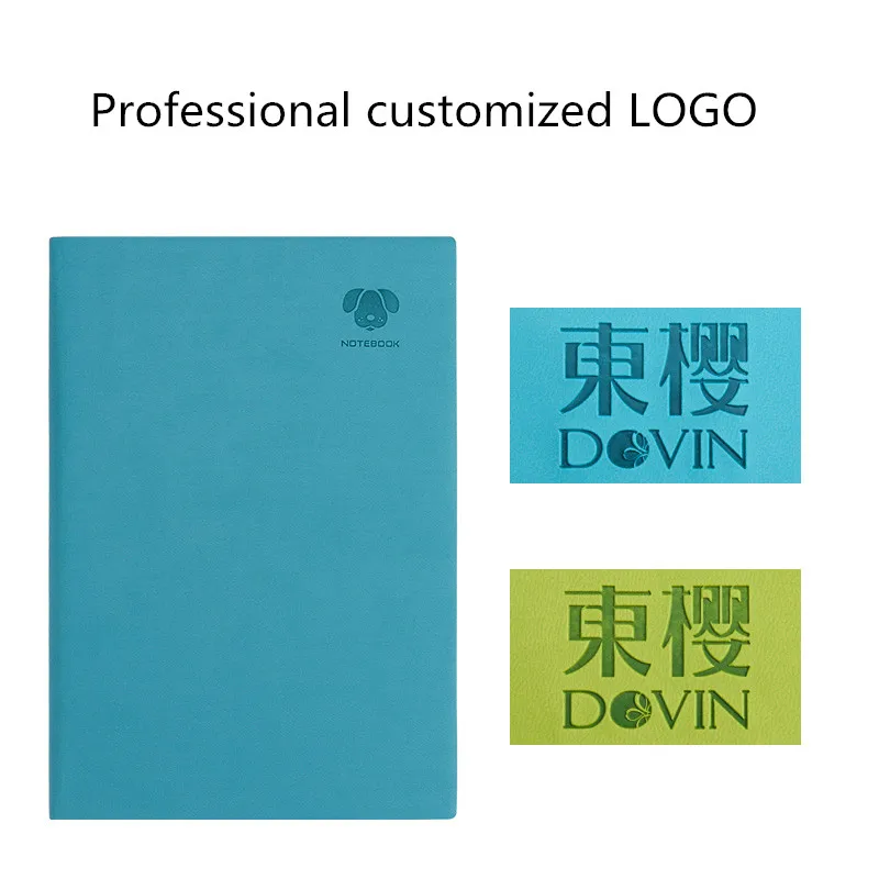 Diary planner notebook  colorful PU leather soft cover student notebook diary organizer  inner page design A5