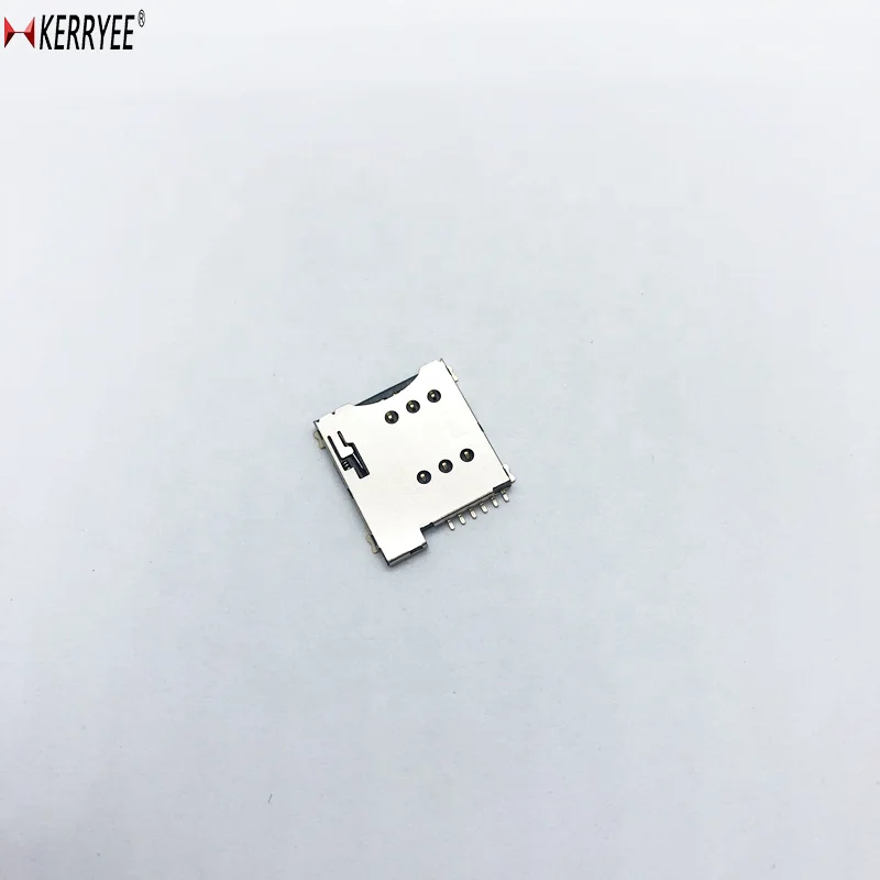 
Micro sim card push/push 6P without CD pin connector 