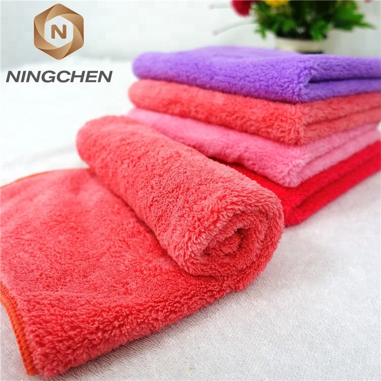 Coral fleece fabric 80% cotton 20% polyester Coral fleece fabric 80% cotton 20% polyester Plush Microfiber Car Cleaning Cloth
