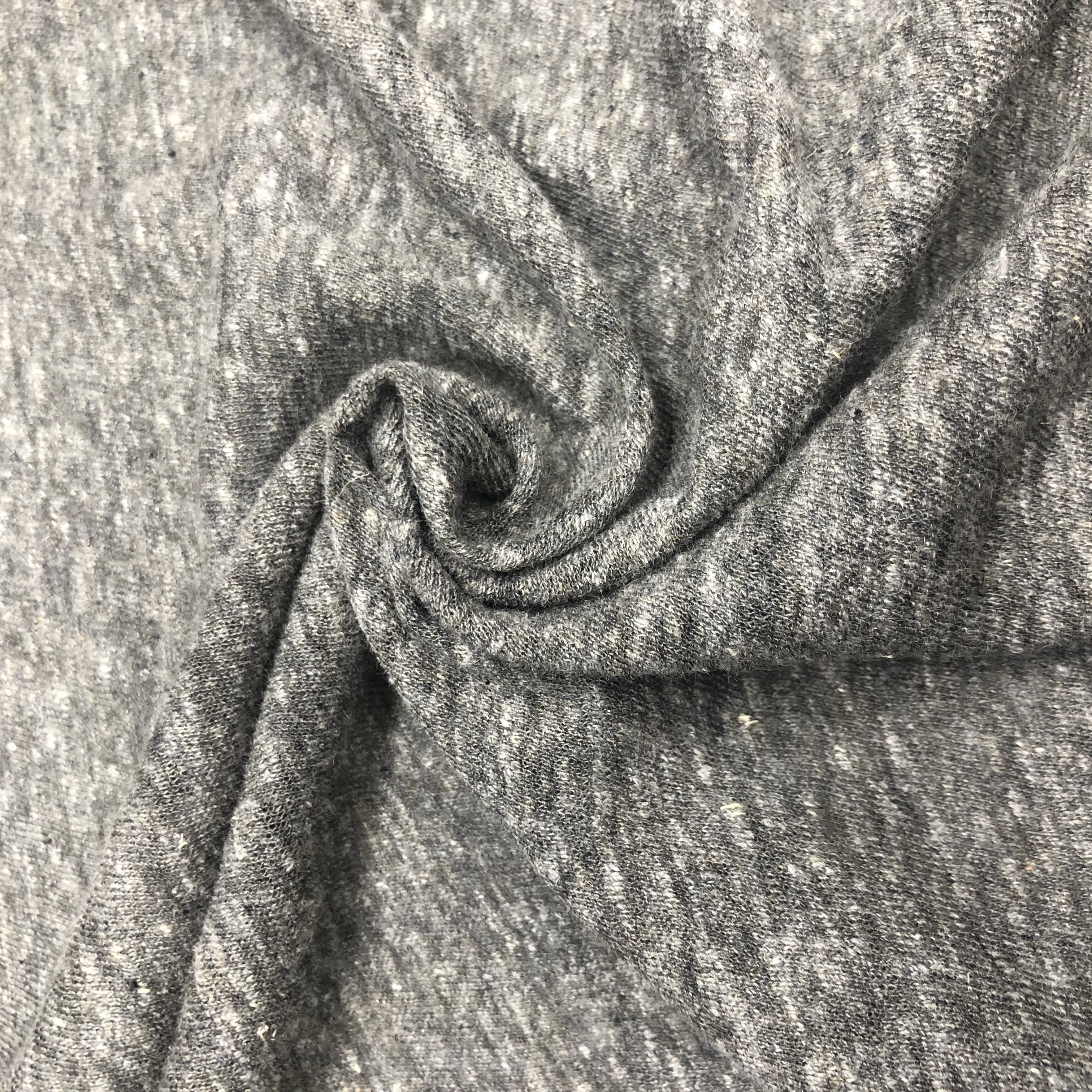 55%cotton 45%linen single jersey knit linen fabric