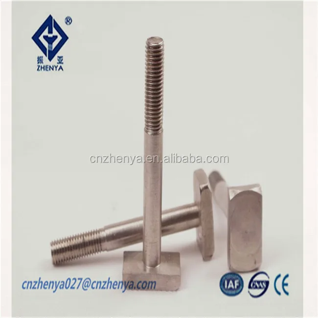 GB/T8-1988S QUARE HEAD BOLTS,stainless steel 316 t bolt