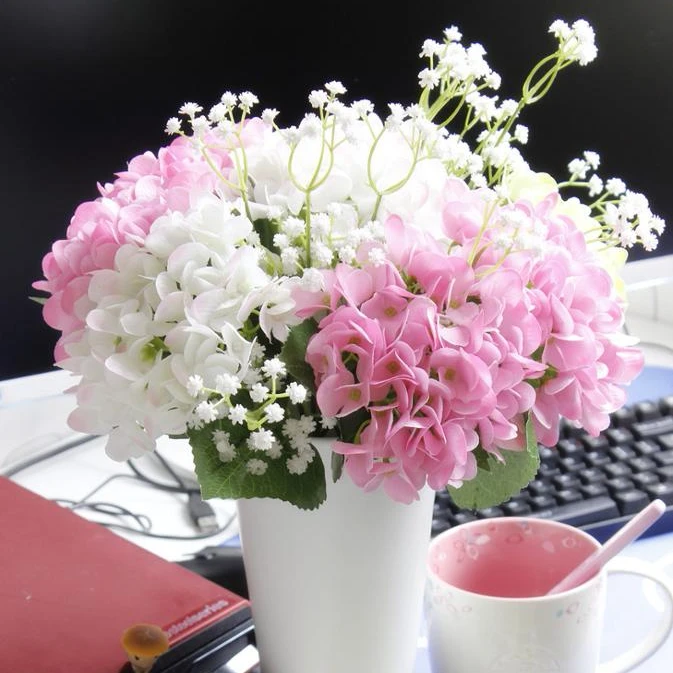 Shininglife Brand Wholesale Hydrangea Table flower hydrangea artificial flower