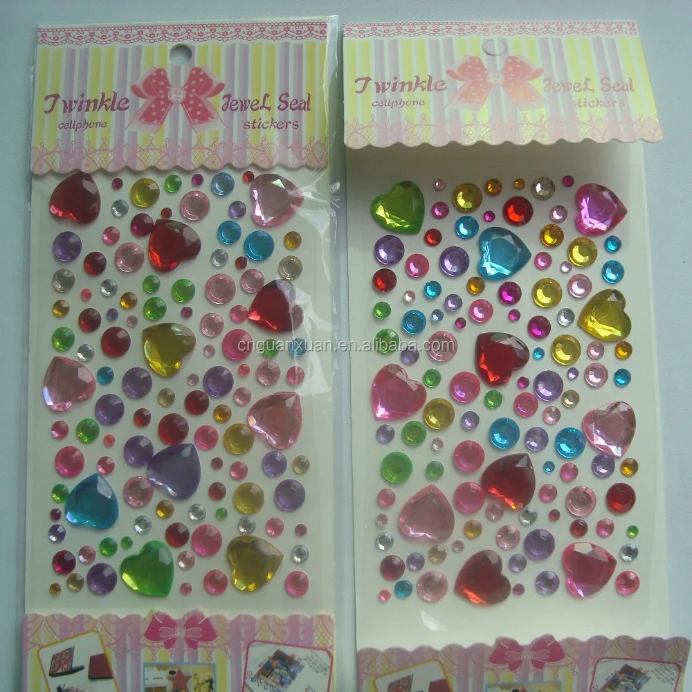 diamond adhesive 3d rhinestone sticker for scrapbook decorative