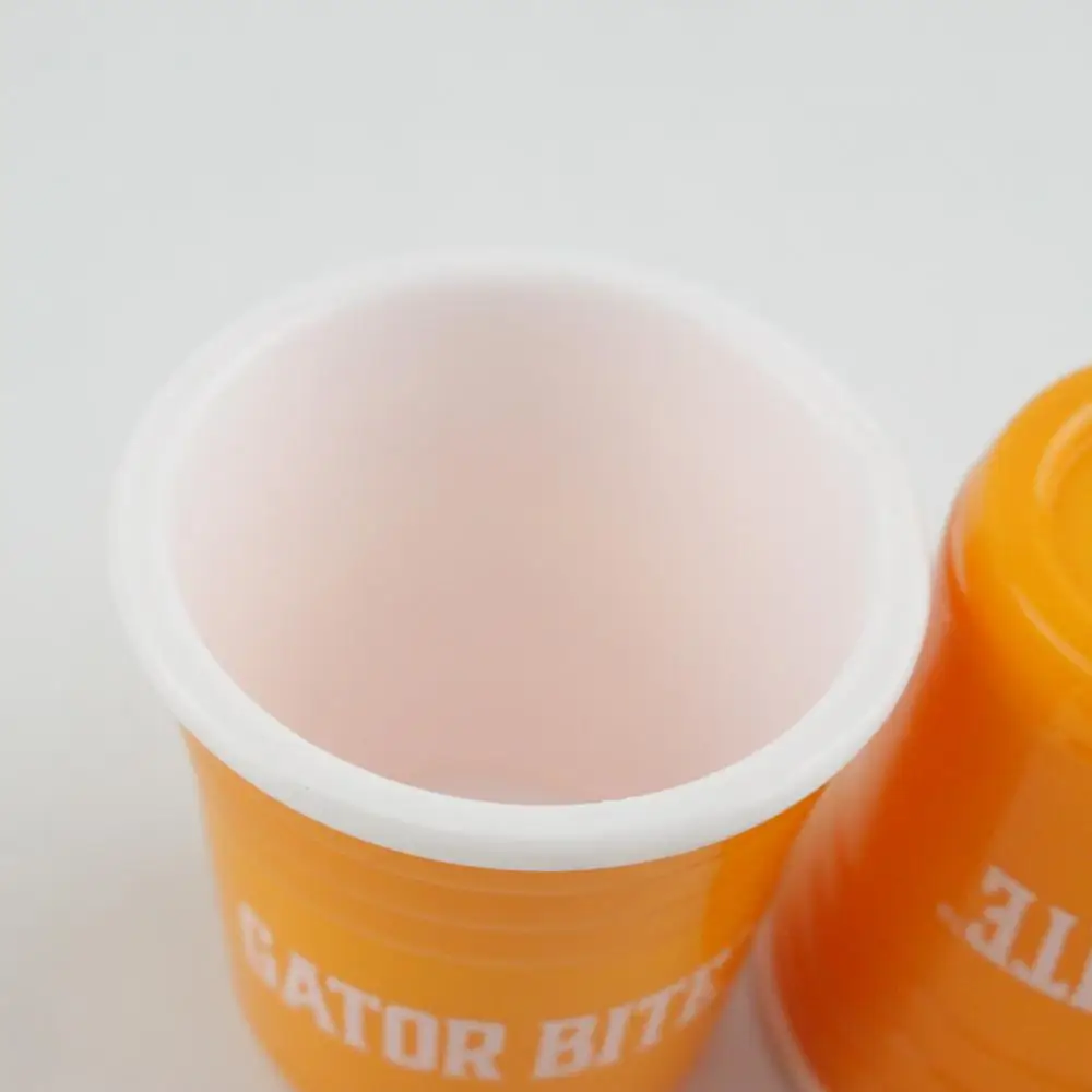 (8 Pack) Reusable Mini Cups 2oz Red Cup Style Party Shot Glasses Plastic Jello Shooters