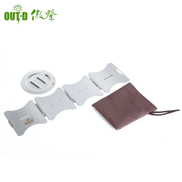 
Lightweight Folding Outdoor Cooking Camping Hiking Stove Portable Solid Alcohol Burner 