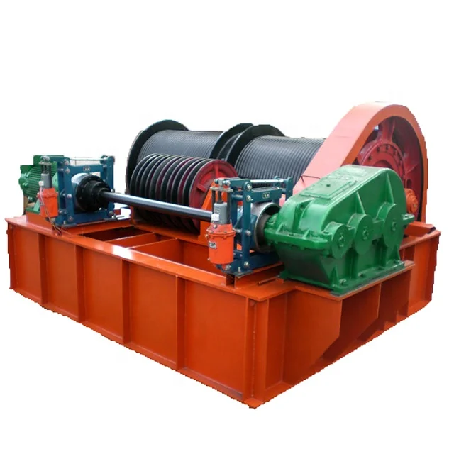 China manufacture double drum electric winch hoist
