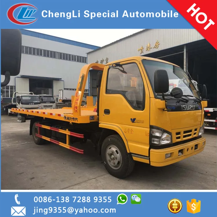 
New style flatbed tow truck dimensions wrecker tow truck in Laos 