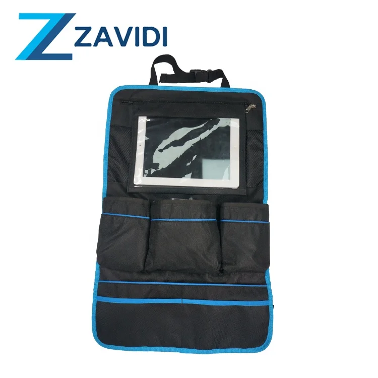 leather car organizer back seat toy organizer with tray