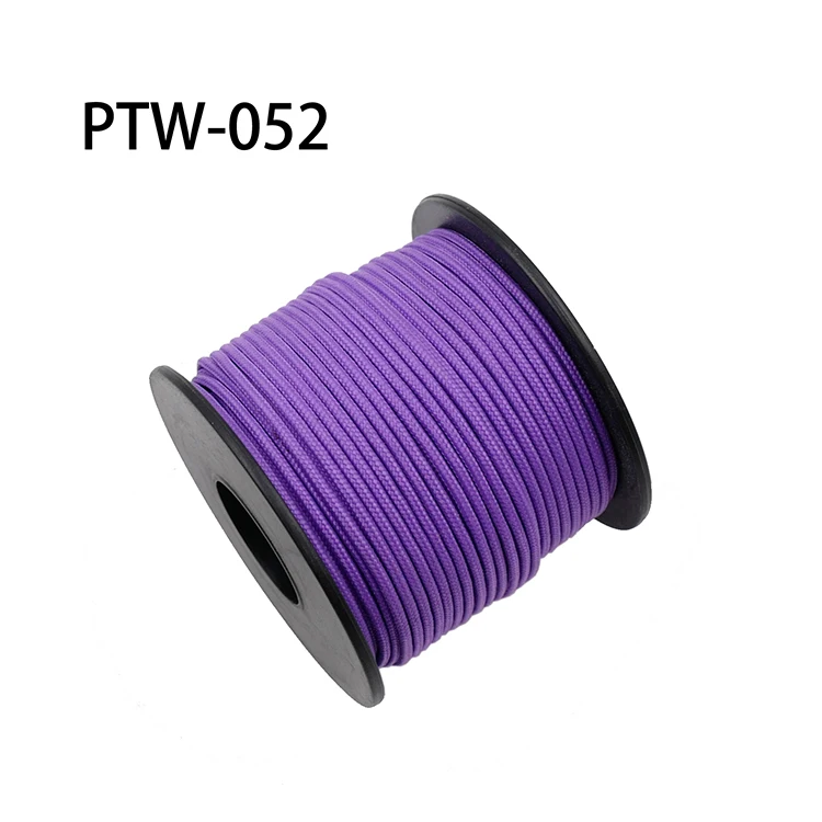 YOUGLE  100 feet Mil Spec Type I 3 Strand Core Outdoor Survival Parachute Paracord  Cord Lanyard Rope 2mm Diameter Cord Spool