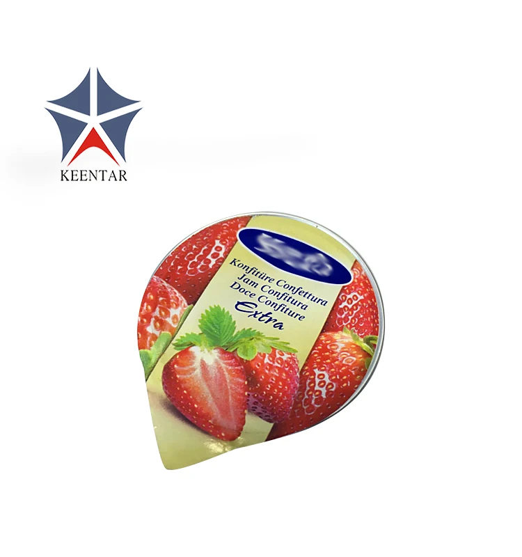 Маленькие чашки для джема из золотой алюминиевой фольги