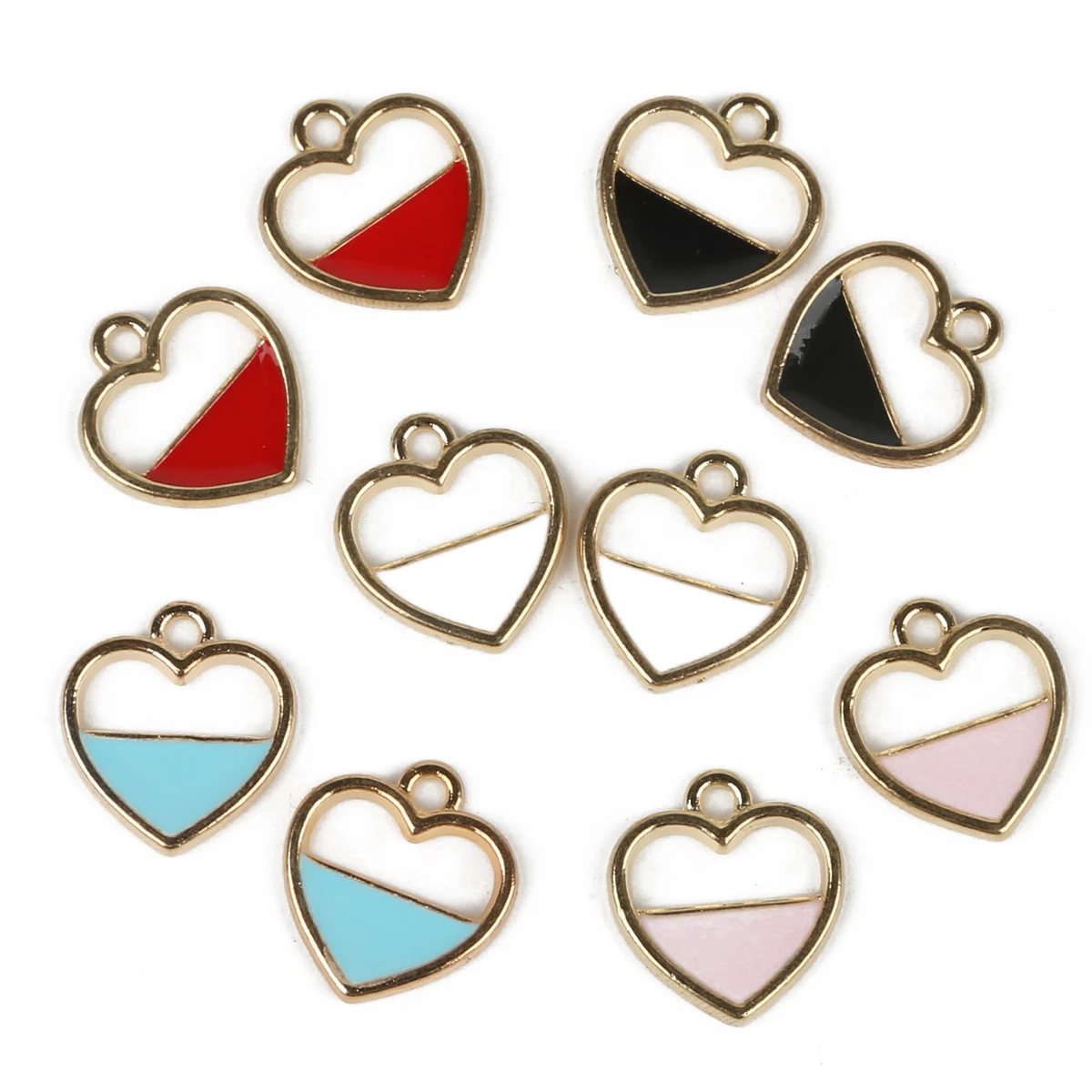 10 шт./пакет 15x16 мм в форме сердца подвески из сплава капли масла, Чарующее ювелирное серьги колье ручной работы браслет ювелирных изделий Изготовление