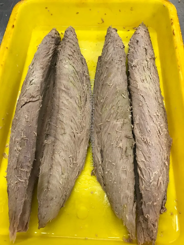 
Frozen Seafoods Pre-cooked Albacore Tuna Loin Purse Seine 