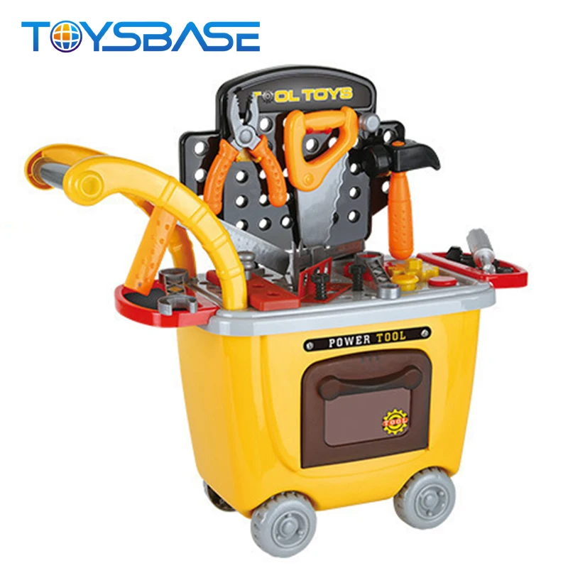 Wholesale Plastic Multifunctional Trolley Toy Durable Kids Tool Set Toys