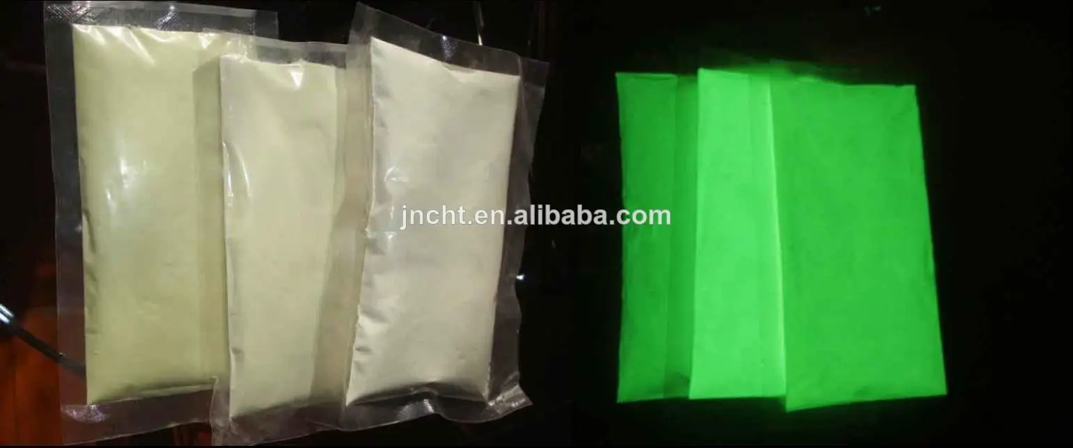 Желто-зеленый Фотолюминесцентный порошок пигмента / светятся в темноте пигмента порошка