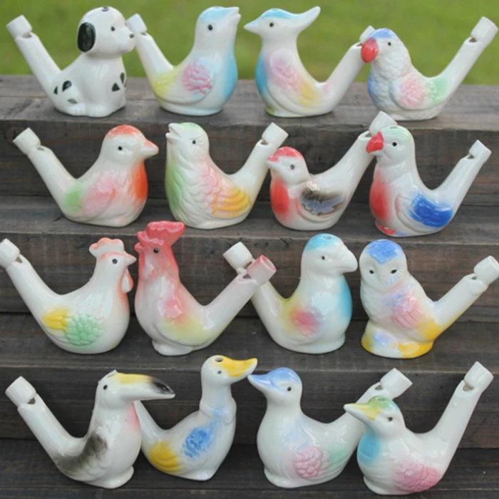 new children toys food safety custom bird clay whistle