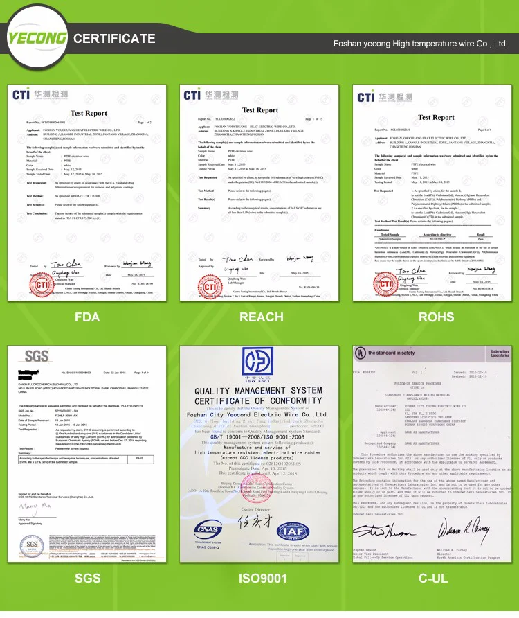 UL Certificated FEP cable electric wire tinned copper wire 20awg fep insulated wire color customized