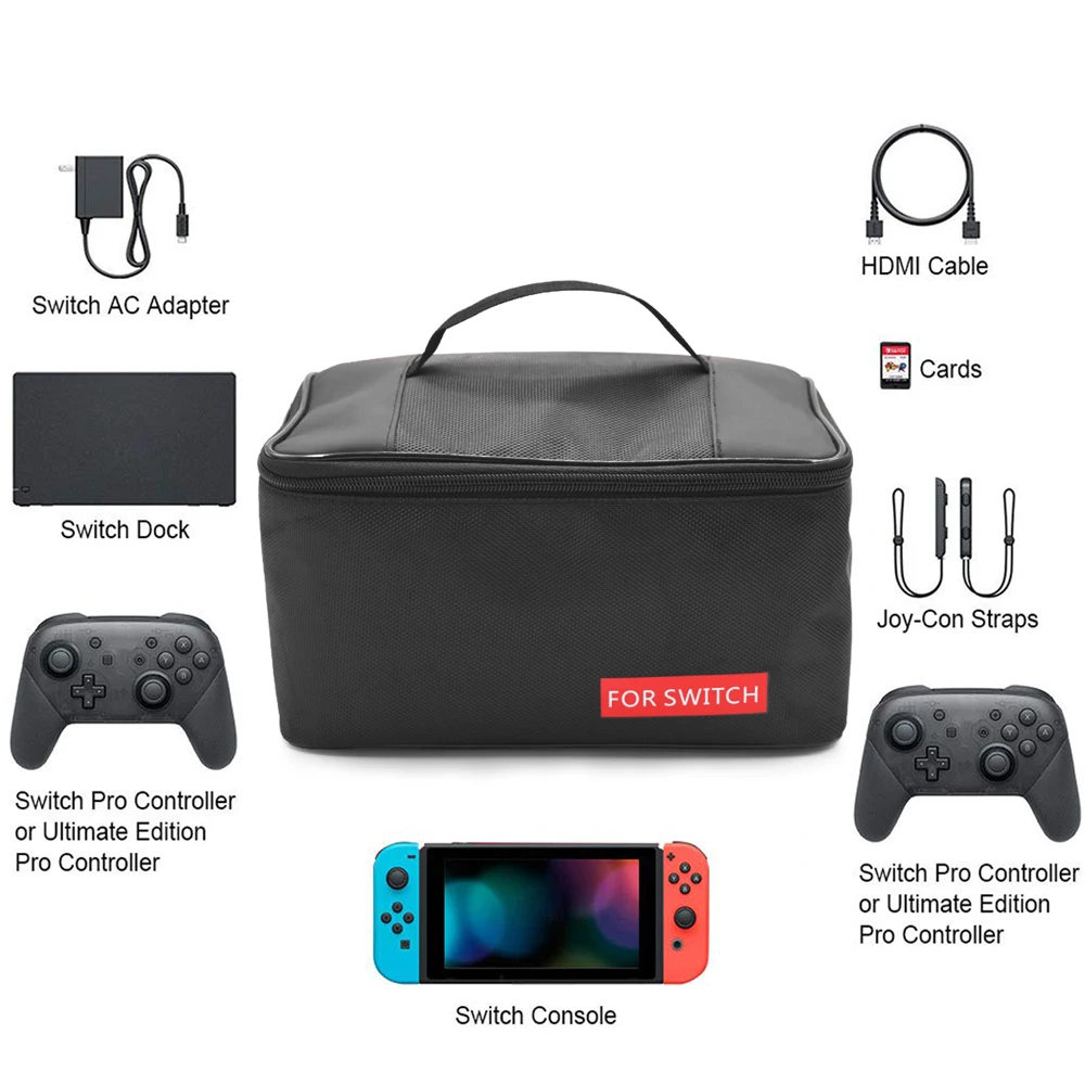 
outdoor travel bag with handle hard shell carrying bag for game machine for nintendo switch case bags 