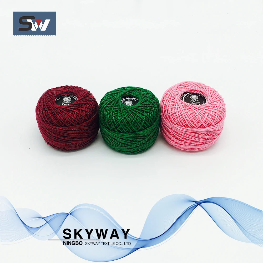 Crochet cotton cone thread for embroidery 9s/2