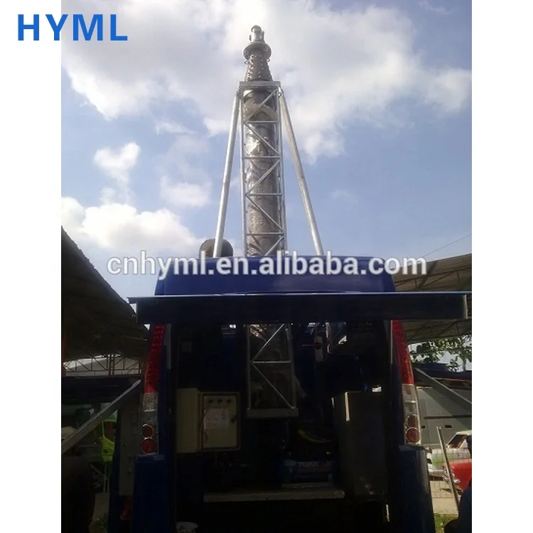 heavy duty telescopic antenna mast in telecommunication tower