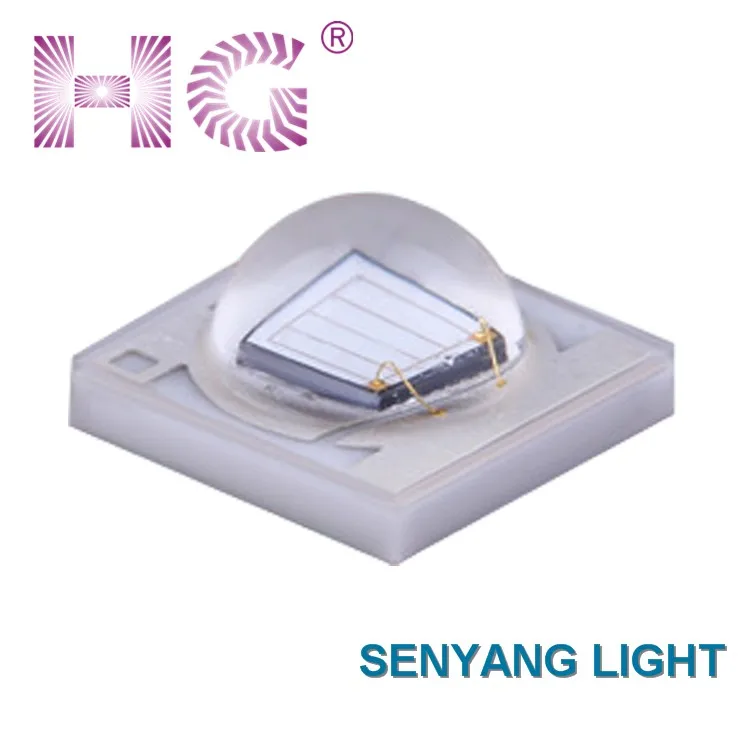 Hot sale SMD 3535 UV led 365-375nm China 45mil chip 3-8lm 365nm 3535 uv led diode
