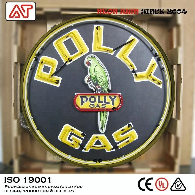 Custom neon sign china factory vintage neon real glass metal can signs LAS VEGAS glass custom logo neon light sign