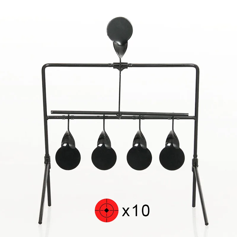 hunting metal 4 targets automatic reset rotating shooting target training target