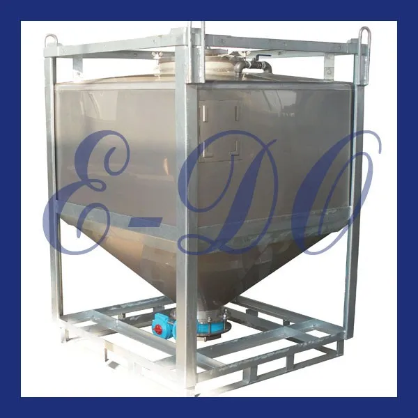
stainless steel 1000L honey bulk storage IBC tank 