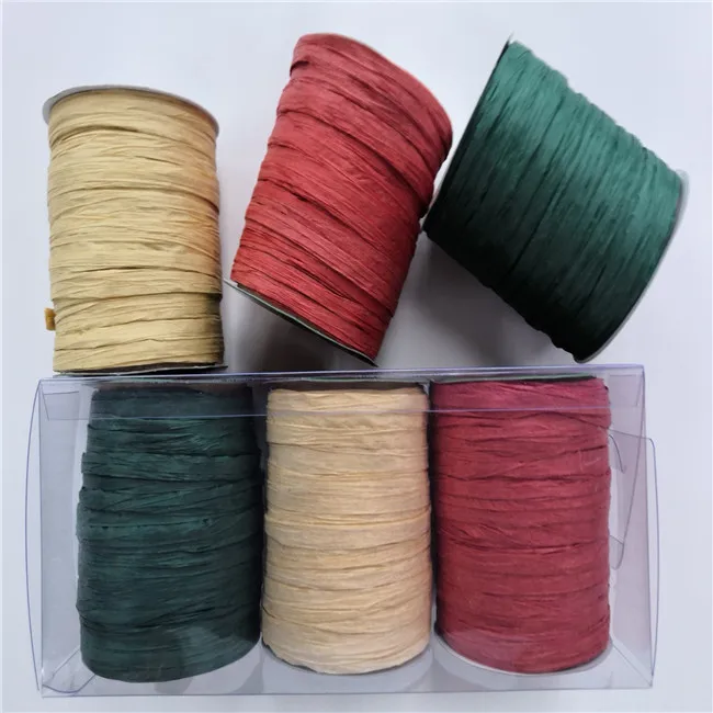 5mm paper raffia band ribbons string