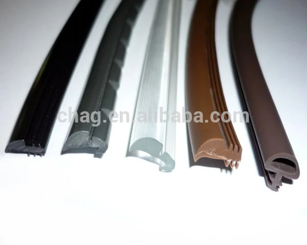 Custom Flexible Plain PVC Plastic Strips for Glass Window Webbing Strap Moulded & Cut Decorative Application