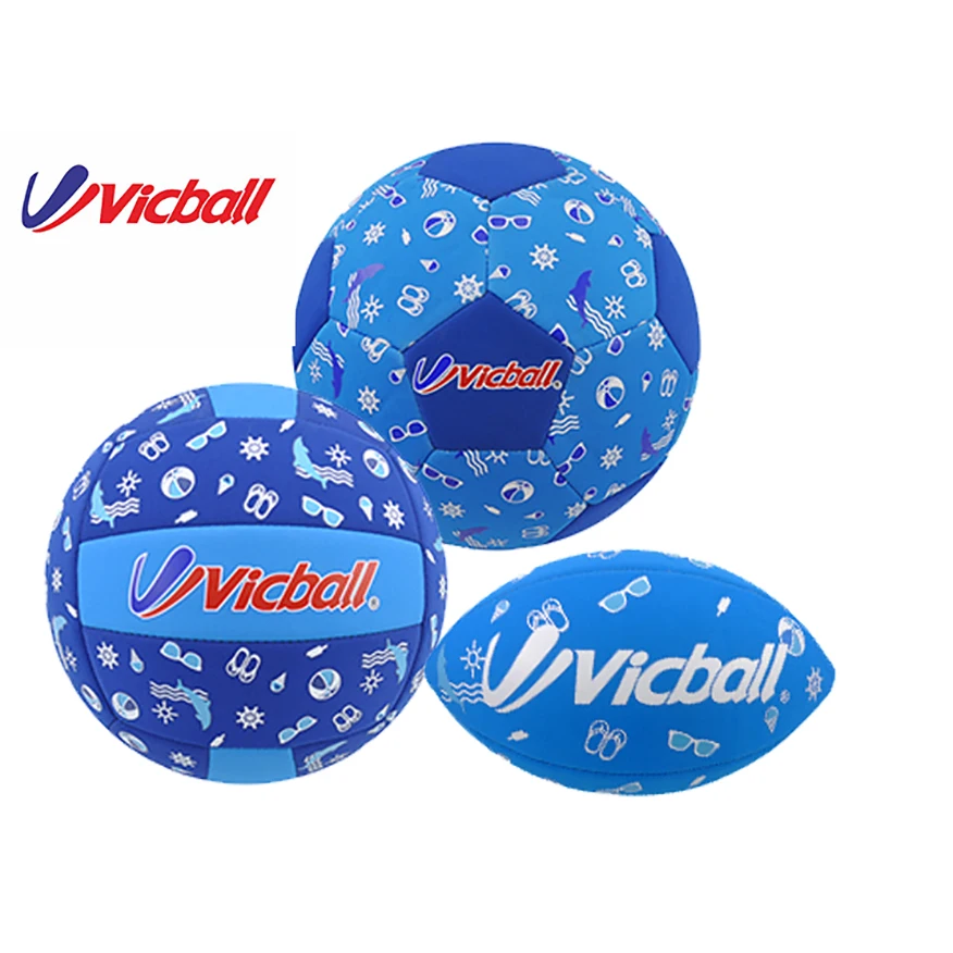 neoprene balls set soccer ball football volleyball inflatable Water Sport Swimming Pool Game colorful beach ball