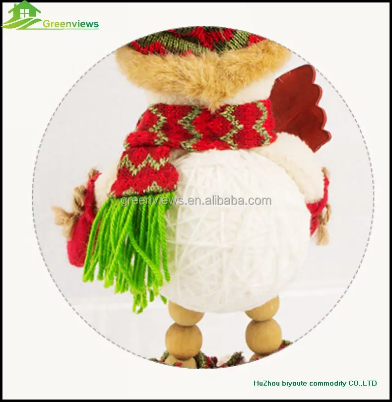 
Christmas stuffed standing plush reindeer snowman Santa claus stuffed toys 