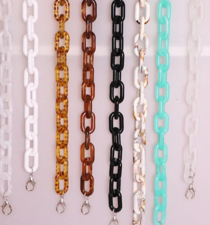 Plastic Acrylic Resin Bag Chain Hanger Shoulder Strap Accessories