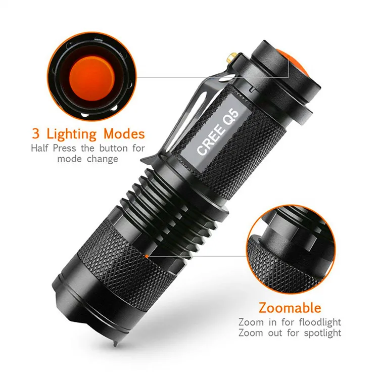 Wholesale Waterproof Aluminum Rechargeable Mini Torch Keychain Portable Linterna de Led Tactical Flashlight For Promotion Gift