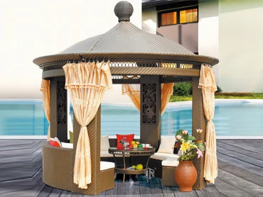 outdoor garden  luxury rattan gazebos  high quality patio furniture manufactures