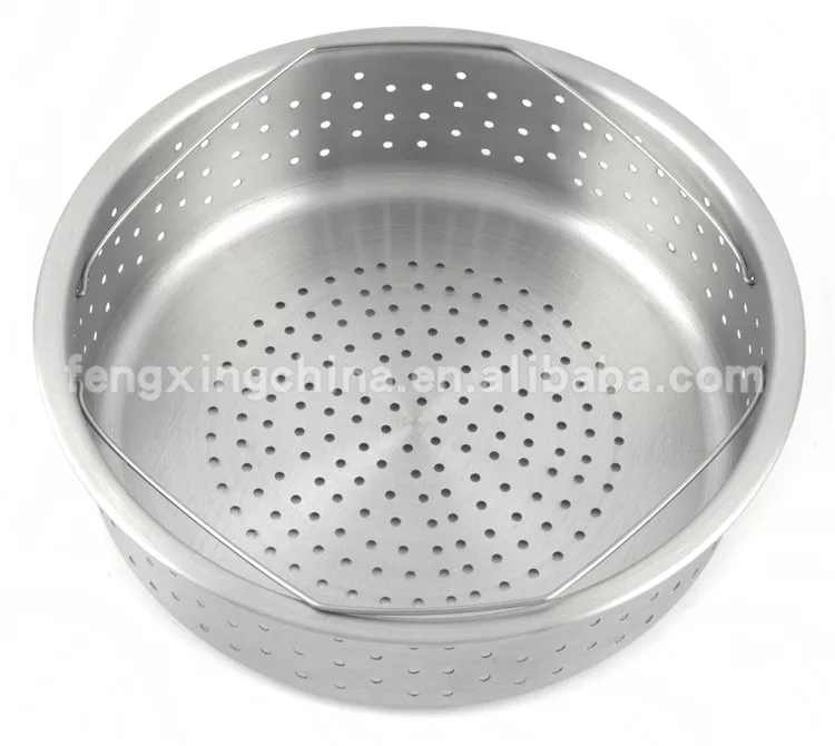 Stainless Steel Cuisine Pasta Stock Pot With Perforated Insert