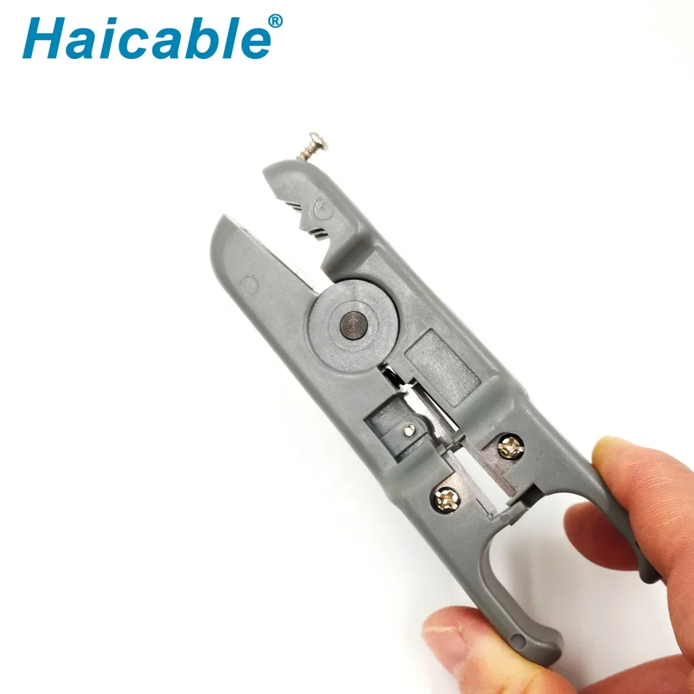 HT-S501A Rg11-rg6-rg56 Cable Cutter Wire Stripping Pliers Rg59 Network High Precision Hand Stripper