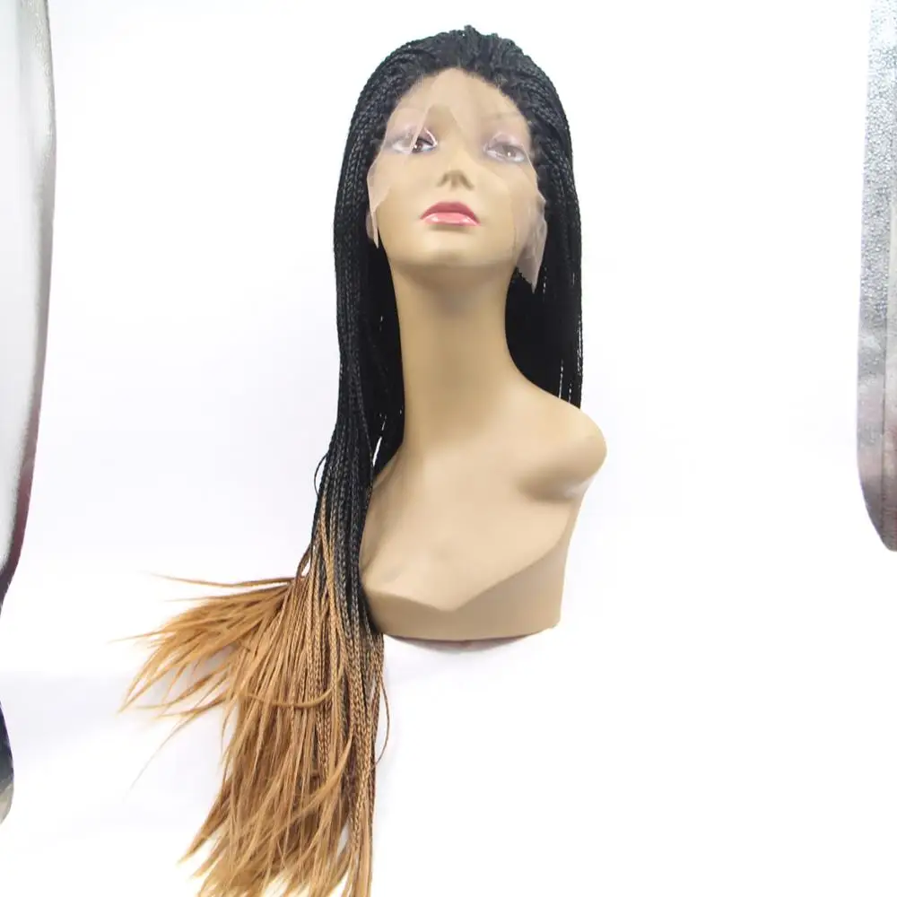 
Wholesale price synthetic front lace braid wigs 