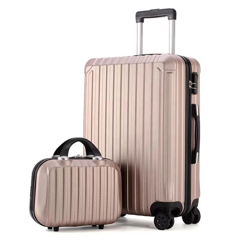 
big trolley luggage case and small beauty case 