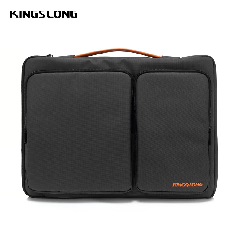 KINGSLONG Wholesale 360 Protective 15.6 Inch Laptop Men Polyester Conference Briefcase Sleeve Compatible Laptop Sleeve Bag