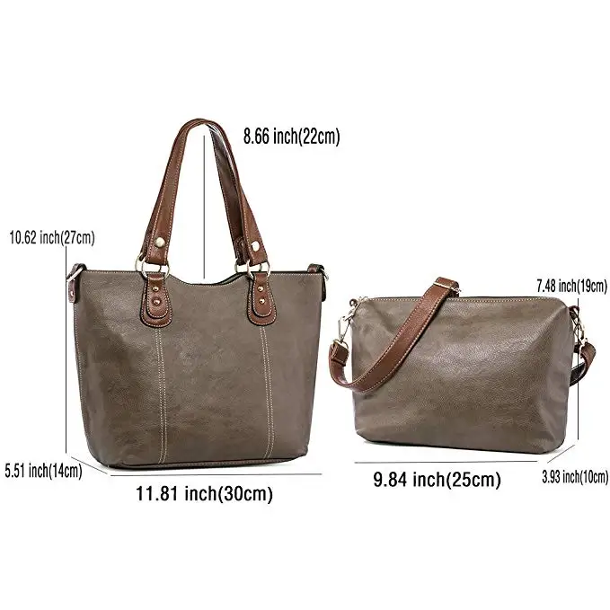 water proof PU Leather Handbags Soft Tote bag durable Shoulder Bags for women