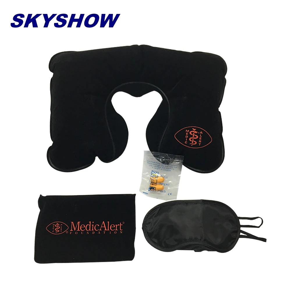 Airline Comfortable Amenity Kit/Amenities Travel Set/Travel With Hearing Protection Eye Mask Pillow Earplugs