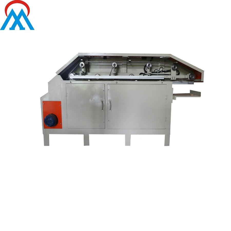 Broom trimming machine/flagging machine