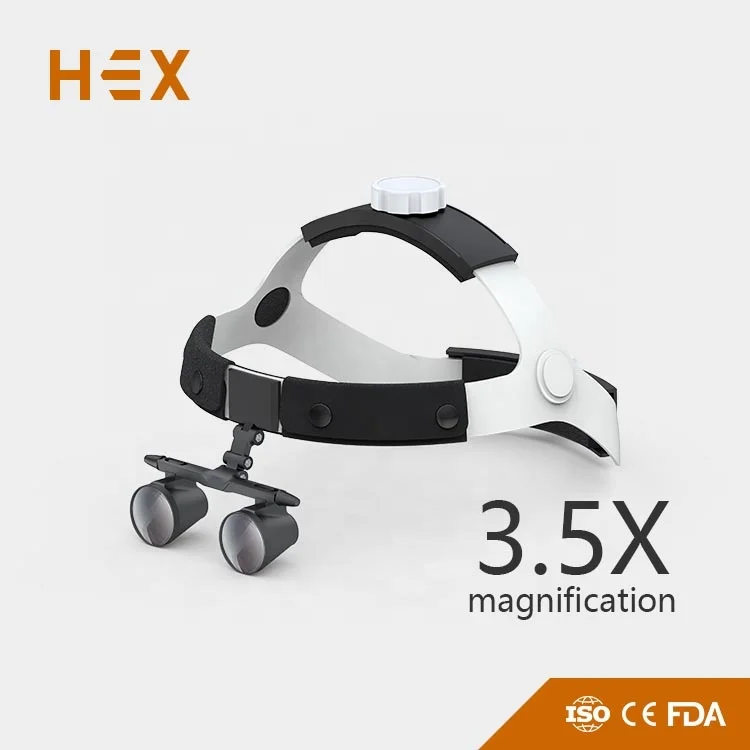 FD-503G 3.5X  Dental Headlamp ENT Medical Headband Galileo Binocular Surgery Loupe