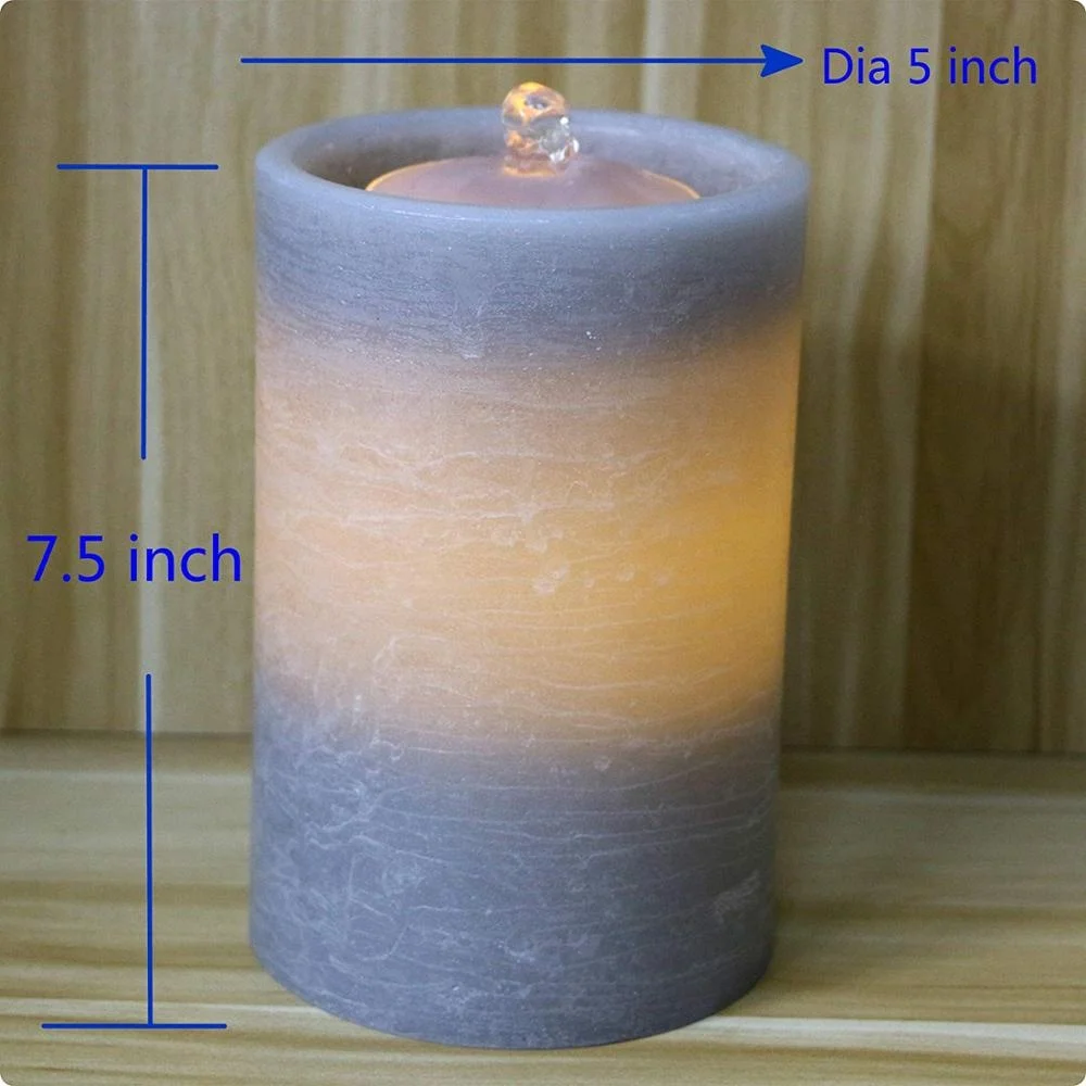 Mattis wholesale indoor garden battery operated led water fountain candle