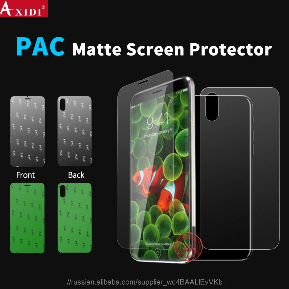 New faceplate material backPACK nano matte coating flexible explosion-proof film cell phone protective film for