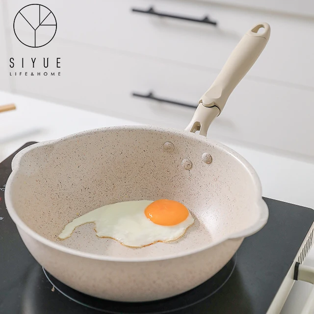 Aluminum Alloy  No-Stick Pan  Fryer Pan  Easy Wash Home Fryer Pan Cookware Sets 2018